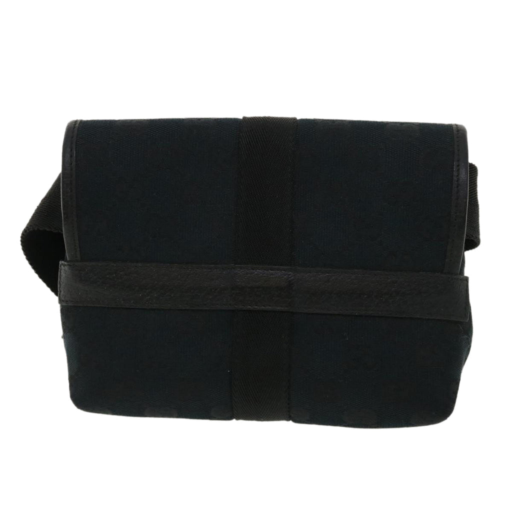 GUCCI GG Canvas Waist Bag Black yk5537