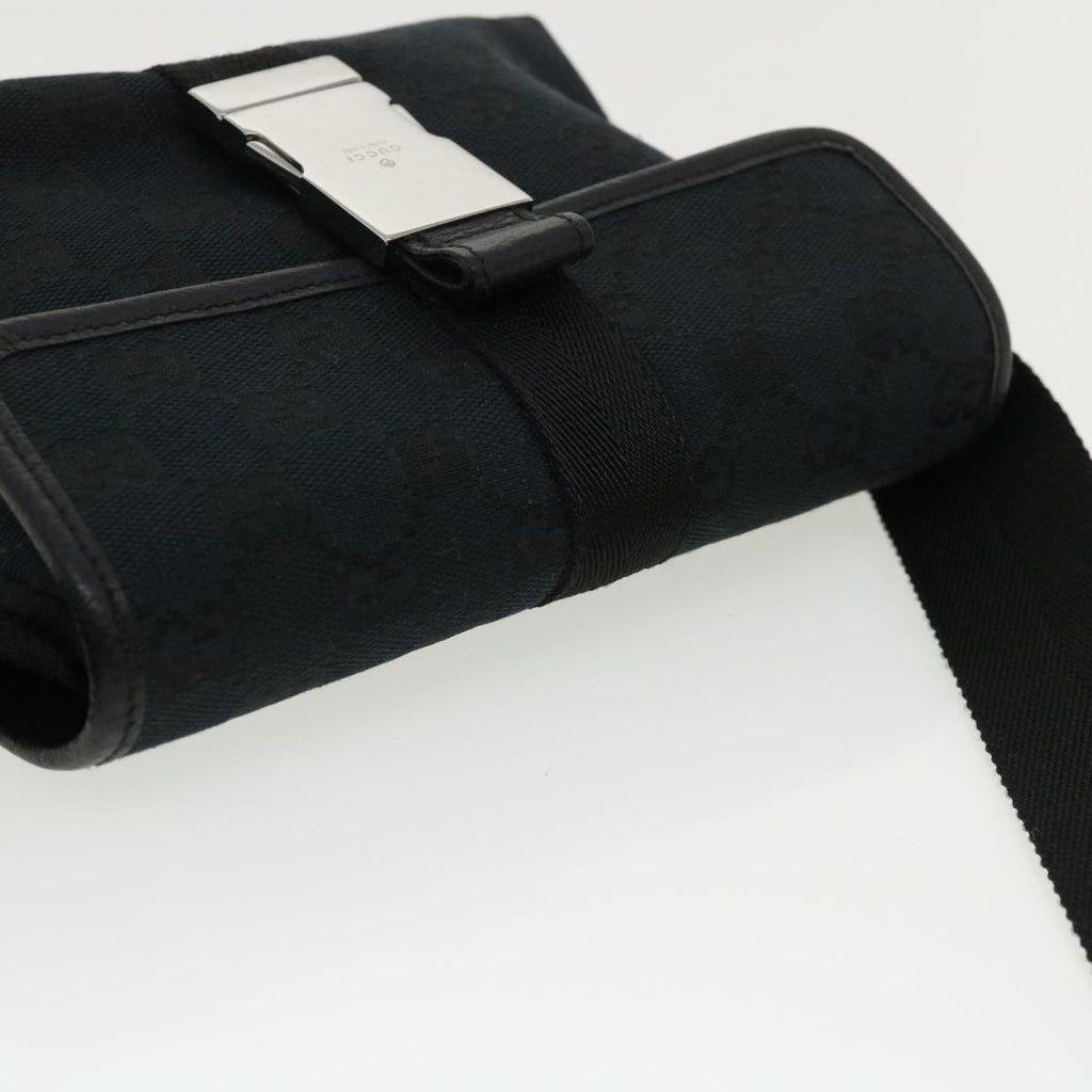 GUCCI GG Canvas Waist Bag Black yk5537