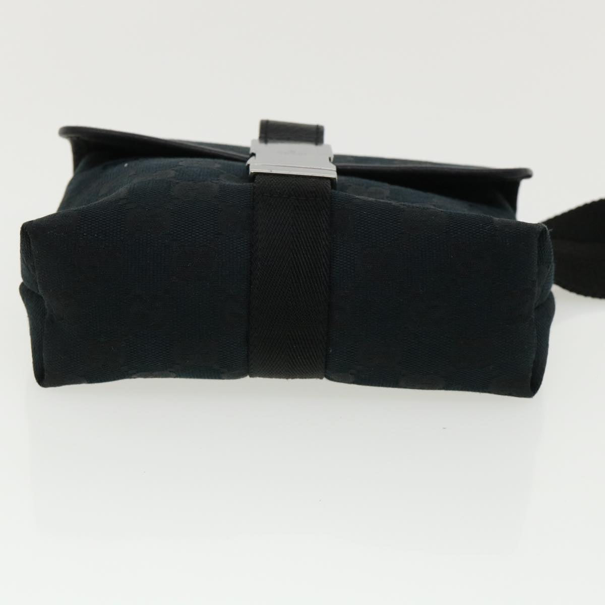 GUCCI GG Canvas Waist Bag Black yk5537