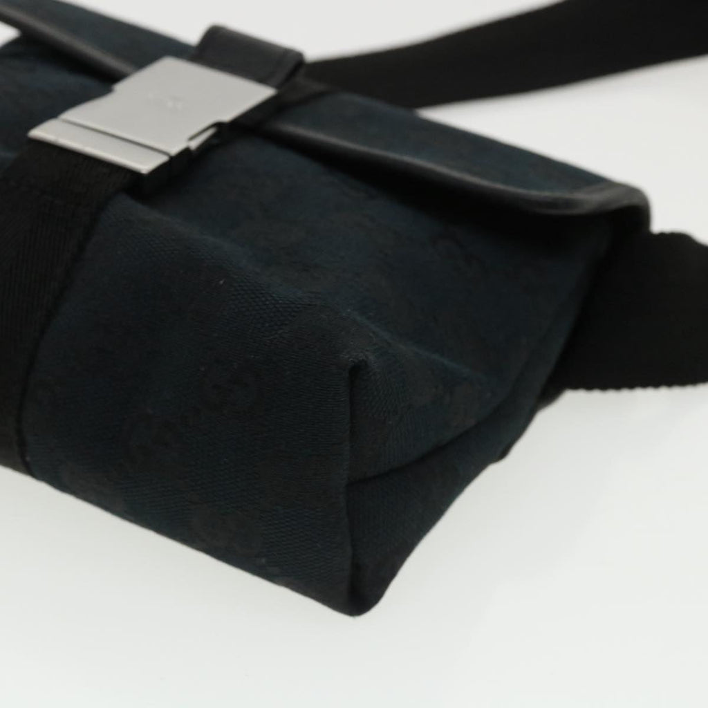 GUCCI GG Canvas Waist Bag Black yk5537