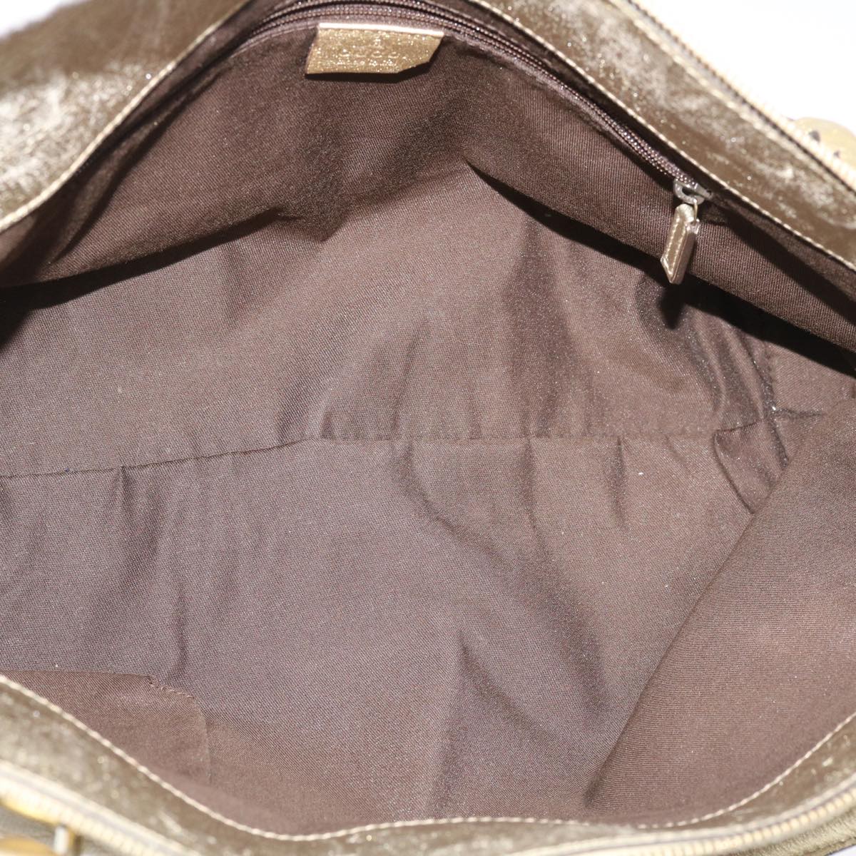 GUCCI GG Canvas Abbey Tote Bag Beige Champagne Gold 189831 yk5652