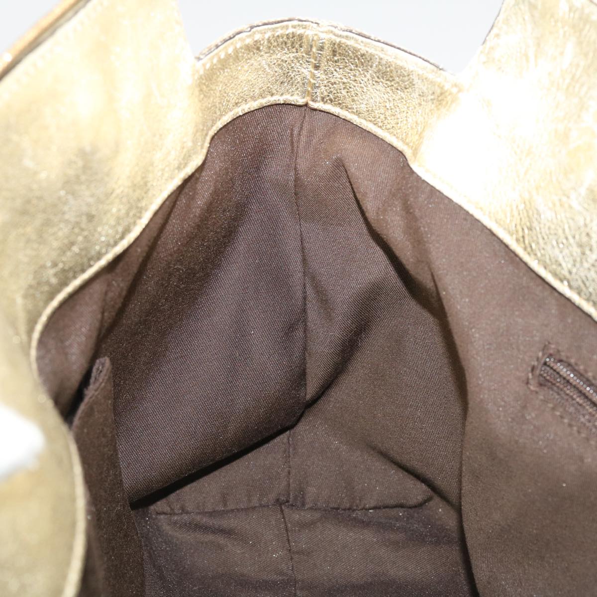 GUCCI GG Canvas Abbey Tote Bag Beige Champagne Gold 189831 yk5652