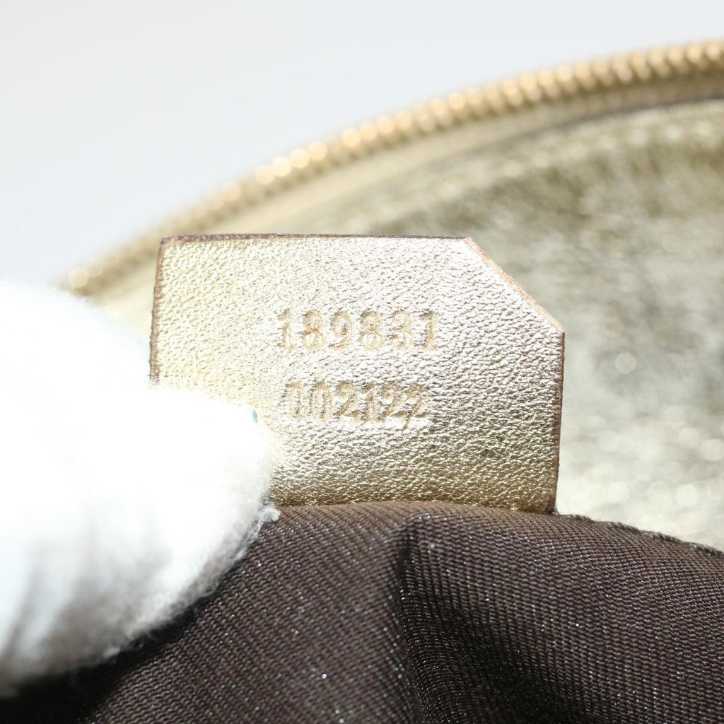GUCCI GG Canvas Abbey Tote Bag Beige Champagne Gold 189831 yk5652