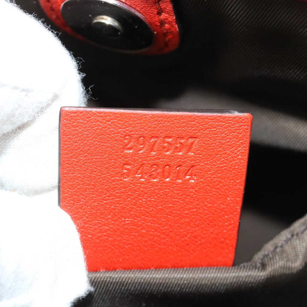 GUCCI GG Canvas Hand Bag Beige Red 297557 yk5735