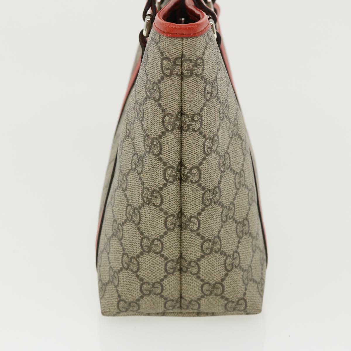 GUCCI GG Canvas Hand Bag Beige Red 297557 yk5735