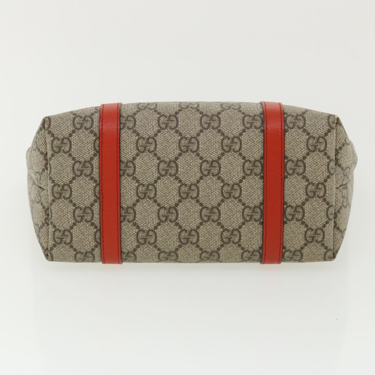 GUCCI GG Canvas Hand Bag Beige Red 297557 yk5735