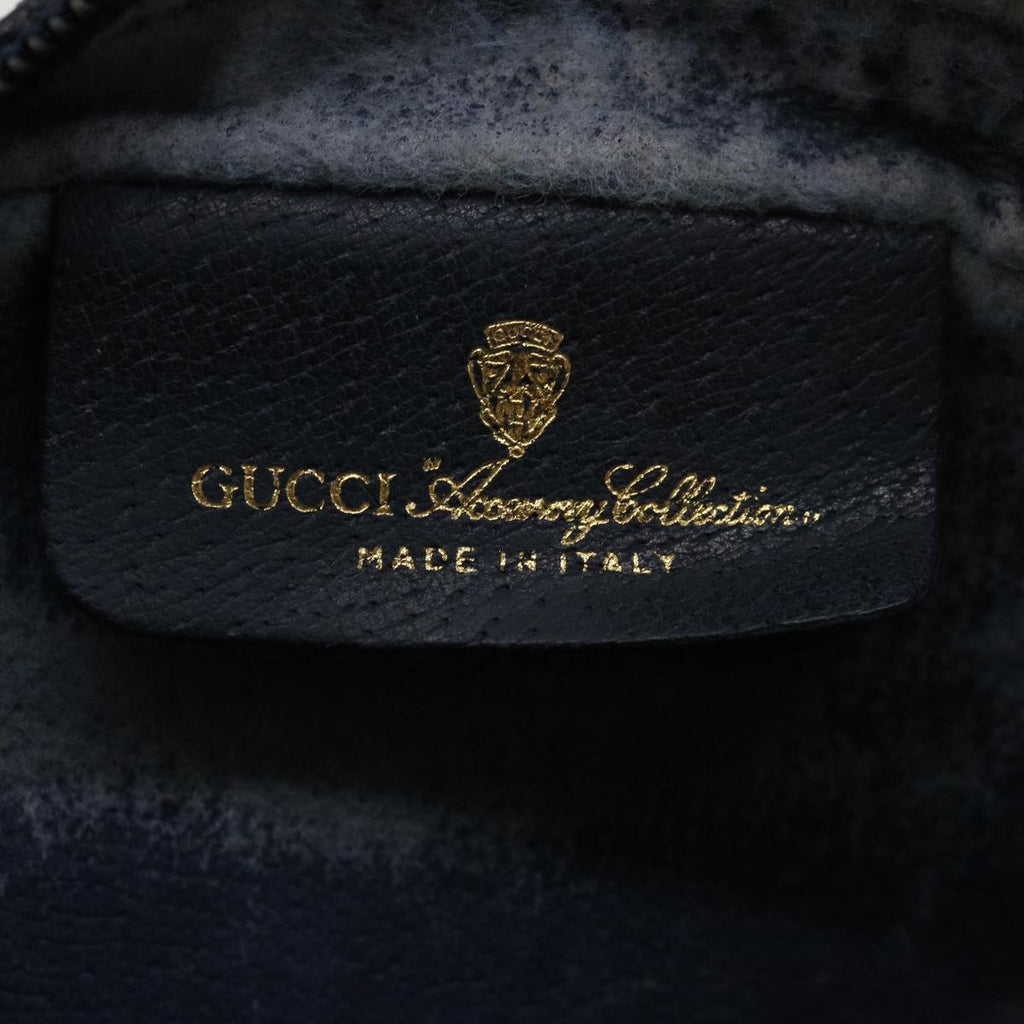 GUCCI GG Canvas Sherry Line Shoulder Bag Gray Red Navy 75.02.004 yk5823B