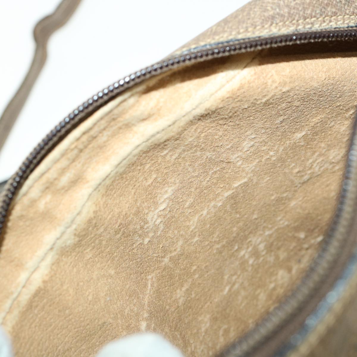 GUCCI GG Canvas Web Sherry Line Shoulder Bag Beige Green 98.02.004 yk5881B