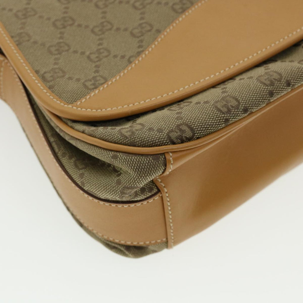 GUCCI GG Canvas Shoulder Bag Beige yk5899