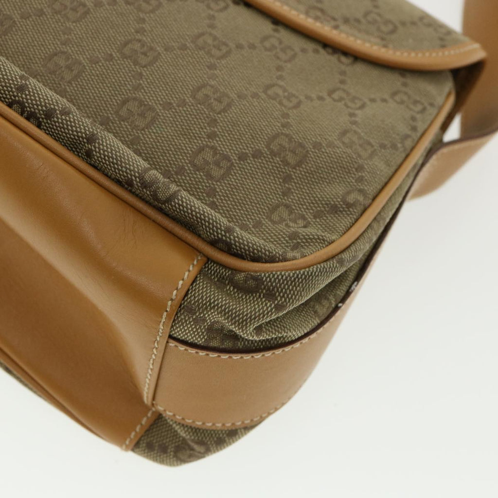 GUCCI GG Canvas Shoulder Bag Beige yk5899
