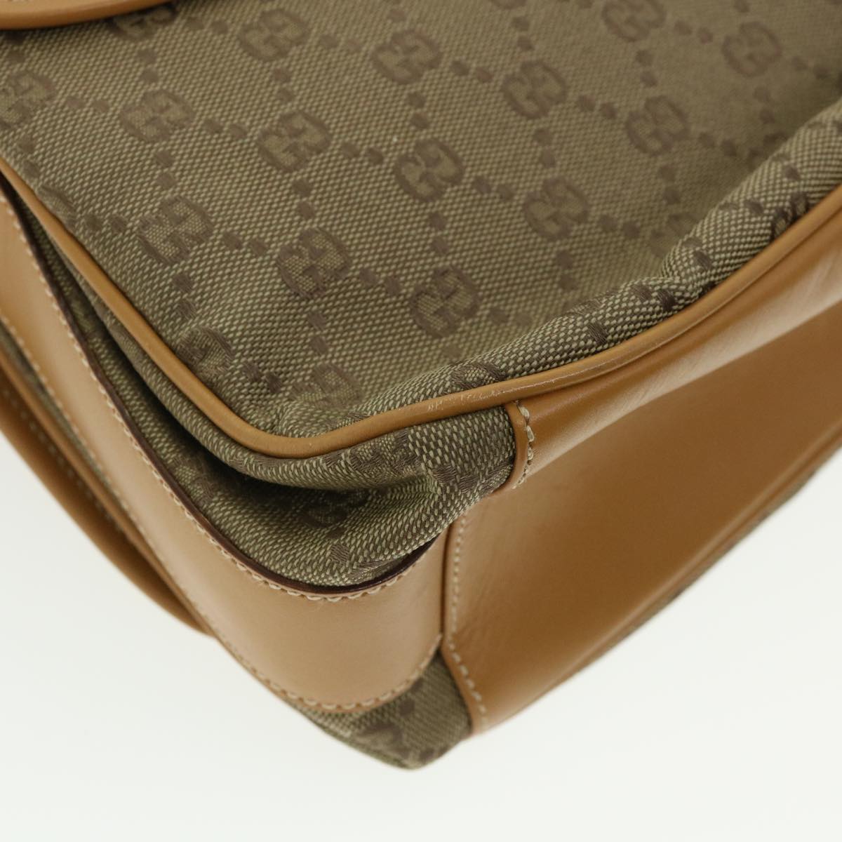 GUCCI GG Canvas Shoulder Bag Beige yk5899