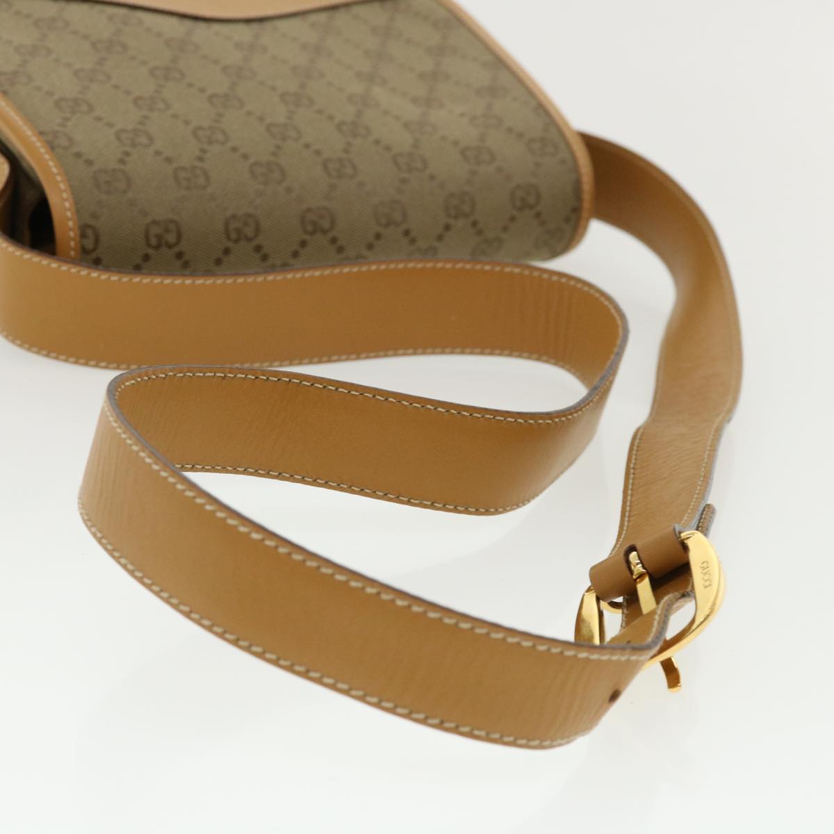 GUCCI GG Canvas Shoulder Bag Beige yk5899