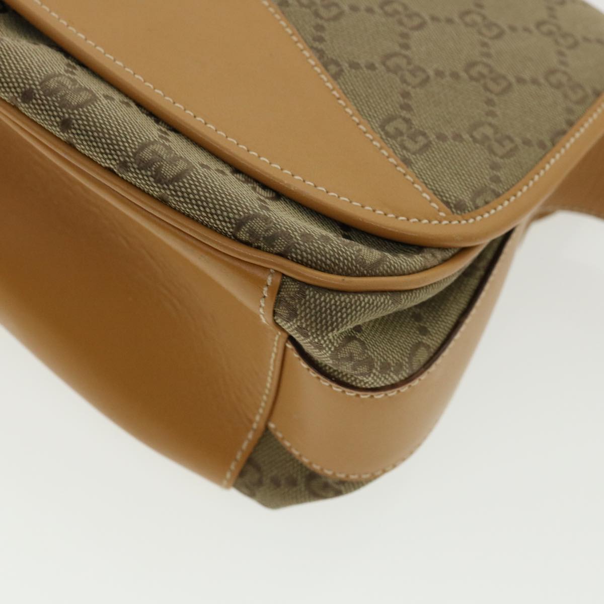 GUCCI GG Canvas Shoulder Bag Beige yk5899