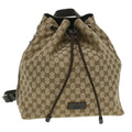 GUCCI GG Canvas Backpack outlet Beige 449175 yk5920