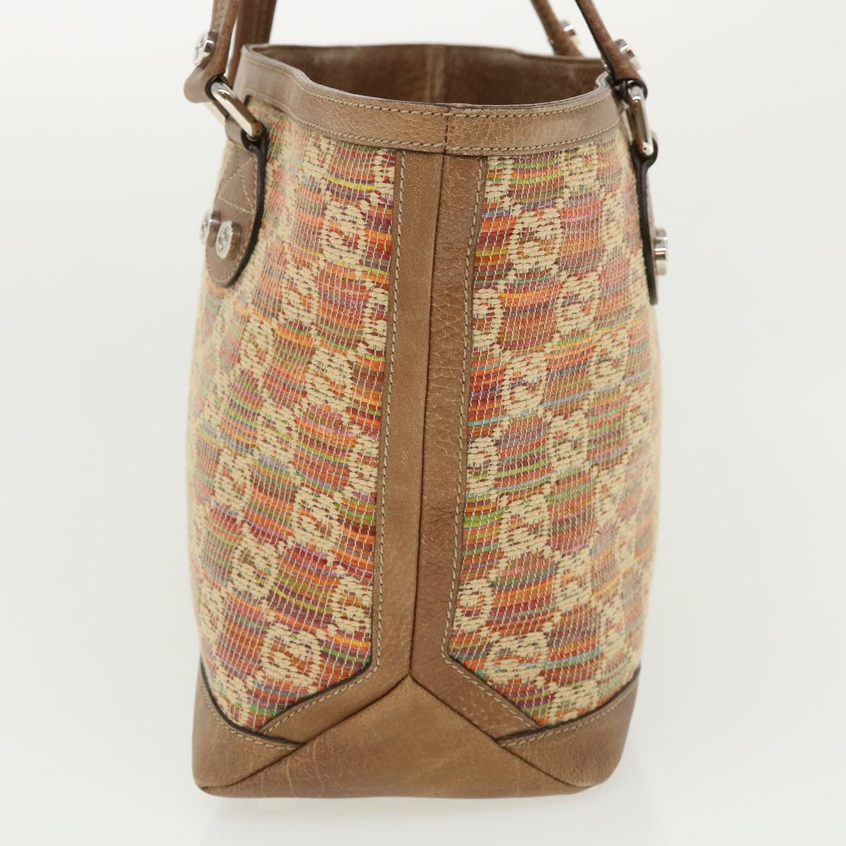 GUCCI GG Canvas Paglia GG Sunset Tote Bag Red 232973 yk5954