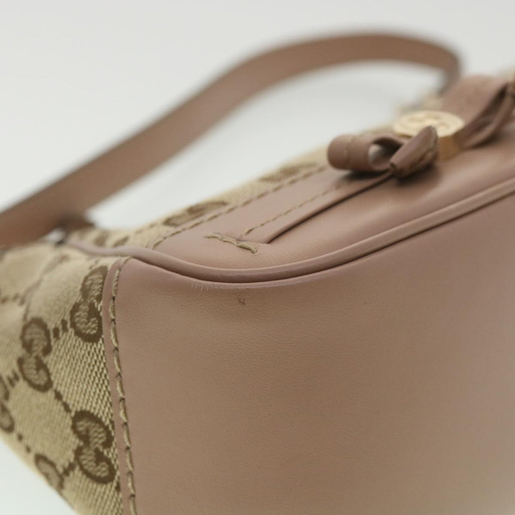 GUCCI GG Canvas Shoulder Bag Beige Pink 269893 yk6061