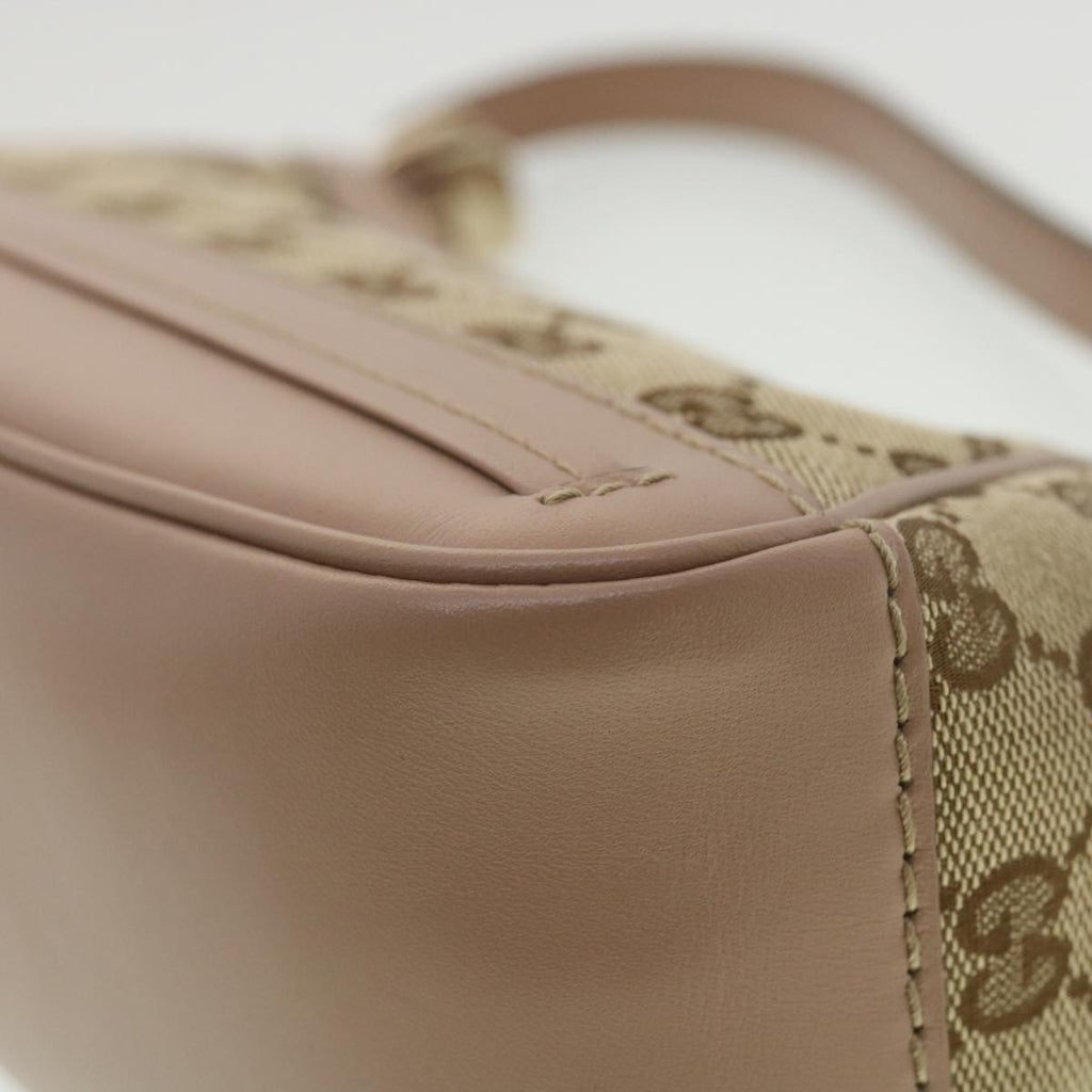 GUCCI GG Canvas Shoulder Bag Beige Pink 269893 yk6061
