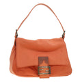 FENDI Mamma Baguette Shoulder Bag Nylon Orange 2354/26325/018 yk6078