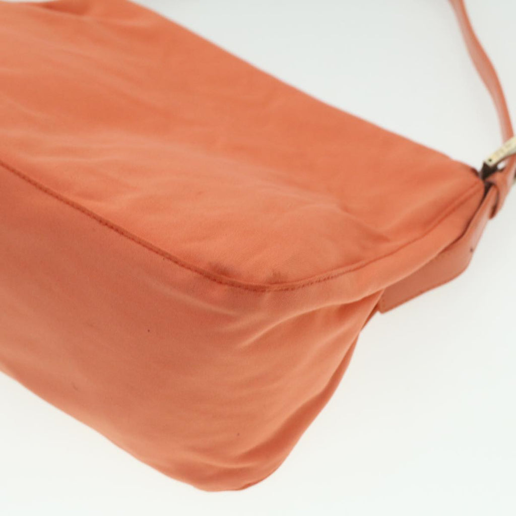FENDI Mamma Baguette Shoulder Bag Nylon Orange 2354/26325/018 yk6078