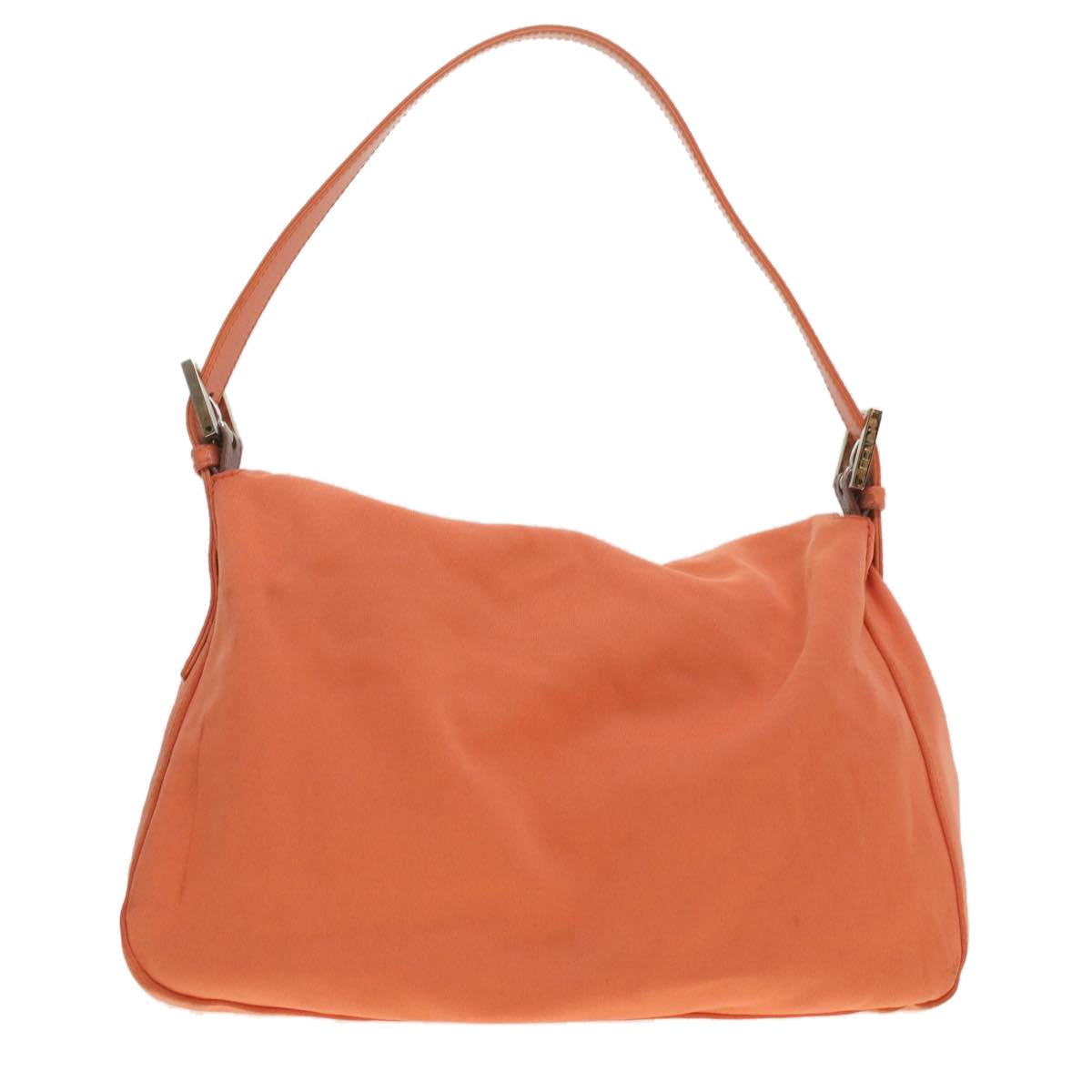 FENDI Mamma Baguette Shoulder Bag Nylon Orange 2354/26325/018 yk6078