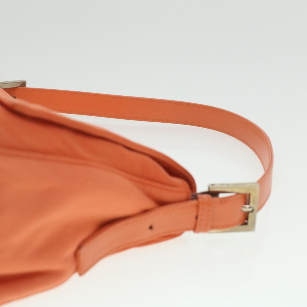 FENDI Mamma Baguette Shoulder Bag Nylon Orange 2354/26325/018 yk6078