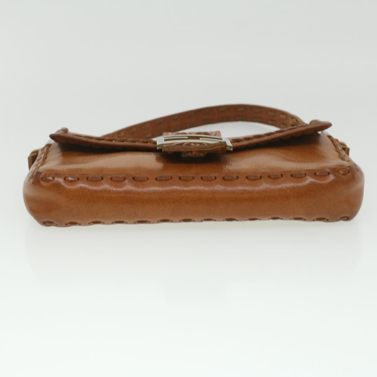 FENDI Mamma Baguette Shoulder Bag Leather Brown 3686/26424/099 yk6079