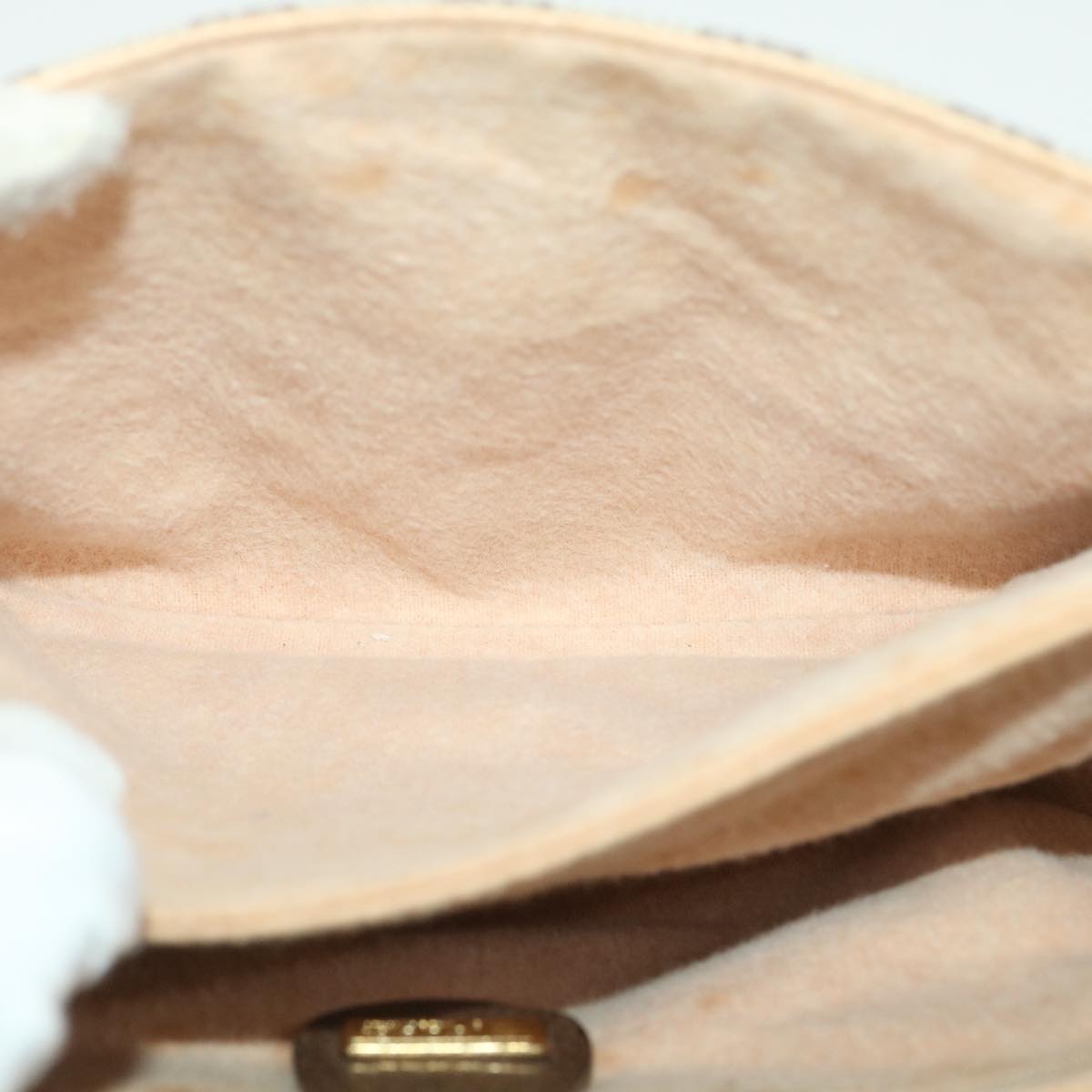 GUCCI Web Sherry Line GG Canvas Shoulder Bag PVC Leather Beige Green yk6091