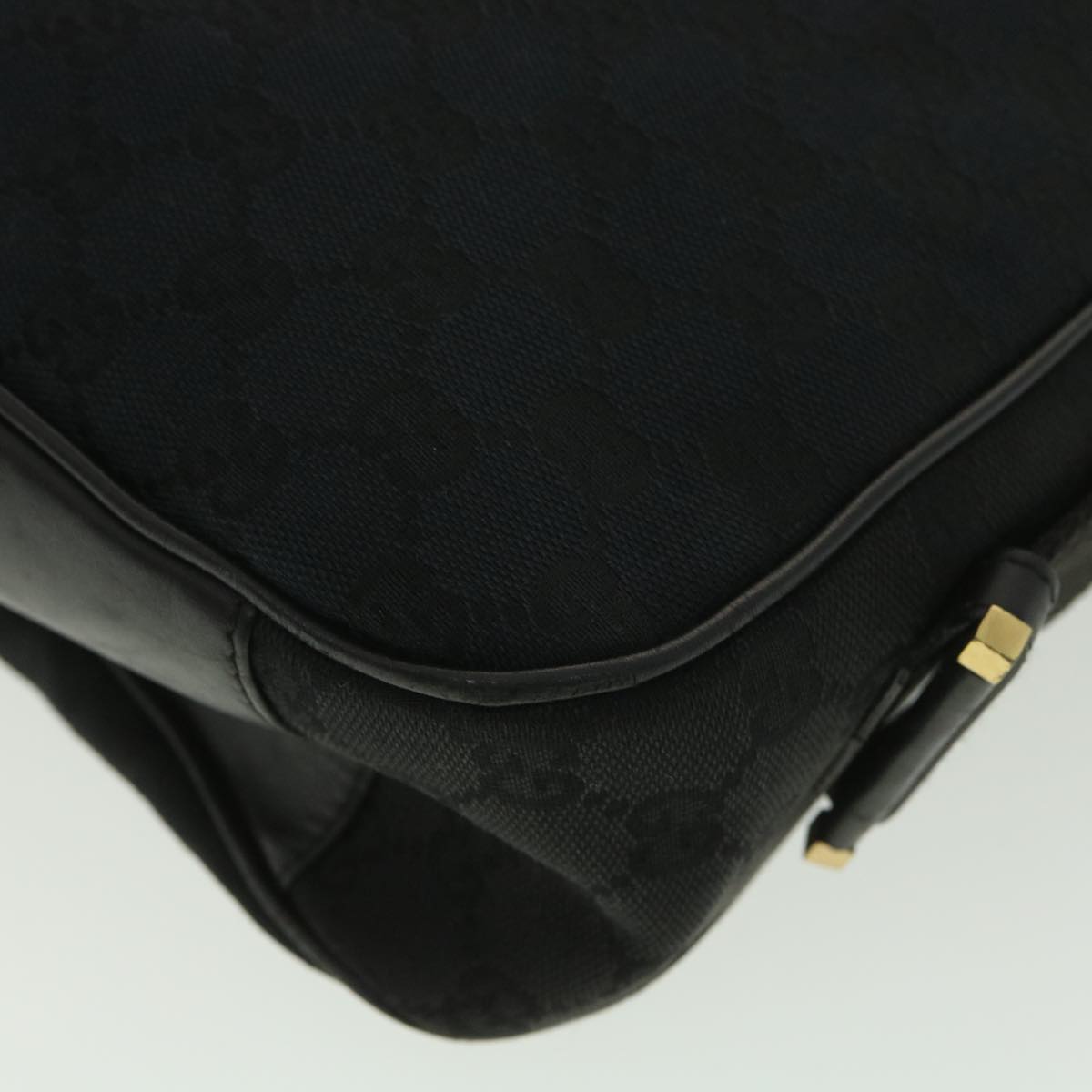 GUCCI GG Canvas Jackie Shoulder Bag Black 92735 yk6103