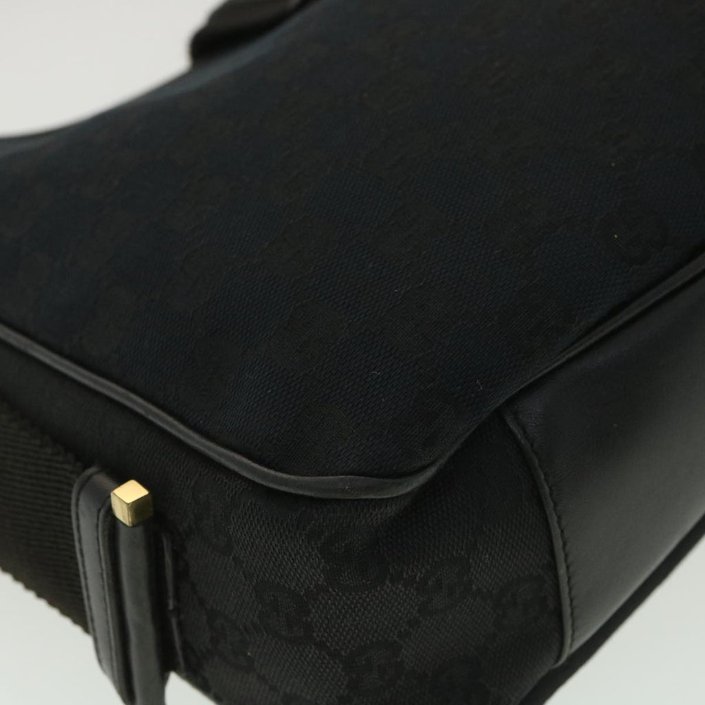 GUCCI GG Canvas Jackie Shoulder Bag Black 92735 yk6103