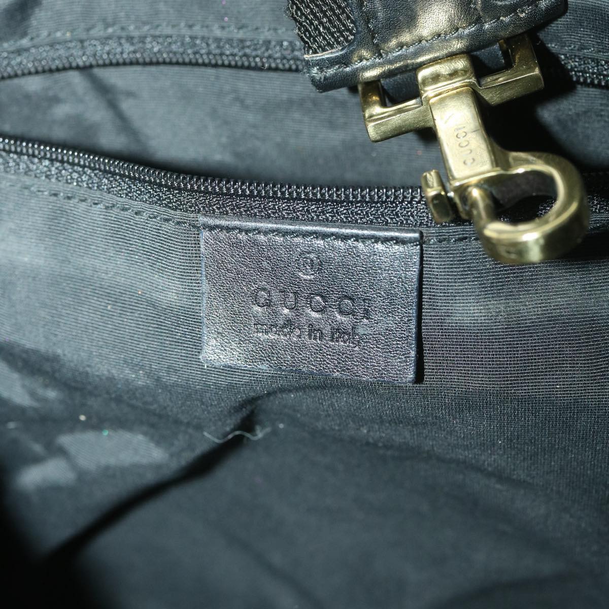 GUCCI GG Canvas Jackie Shoulder Bag Black 92735 yk6103