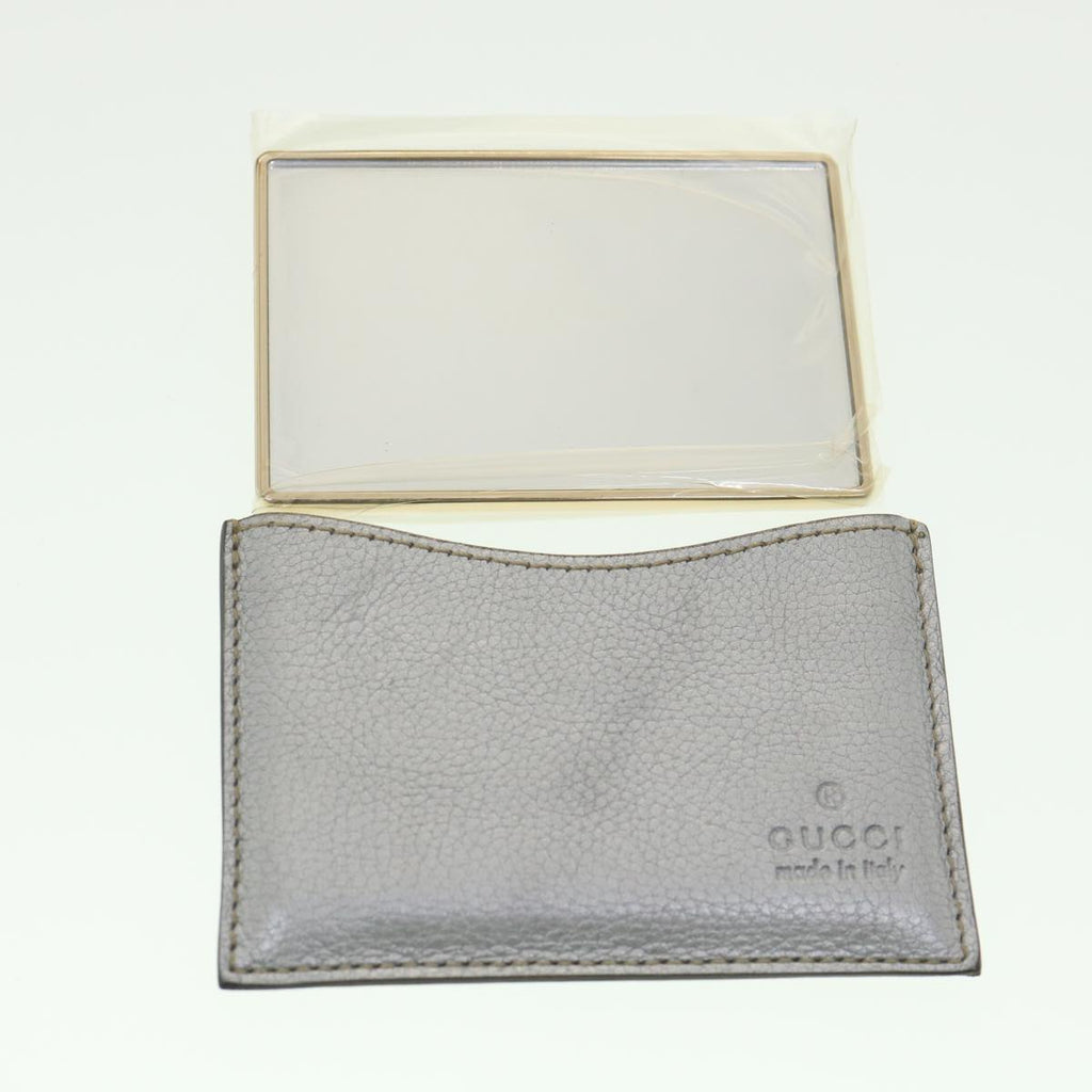 GUCCI GG Canvas Bamboo Hand Bag Beige Silver 254884 yk6106
