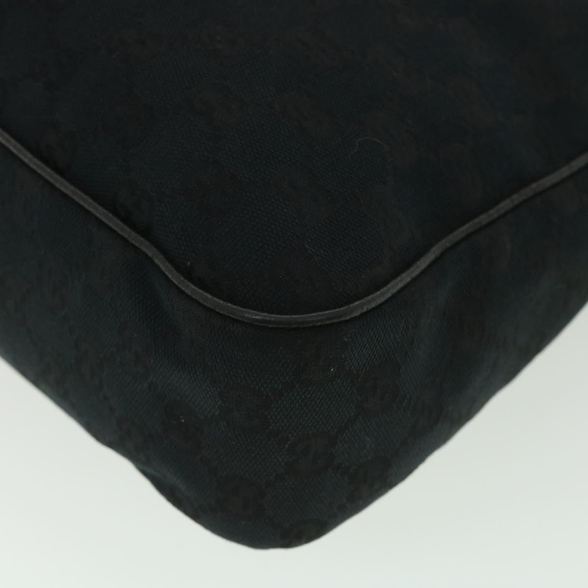 GUCCI GG Canvas Shoulder Bag Black 131211 yk6108