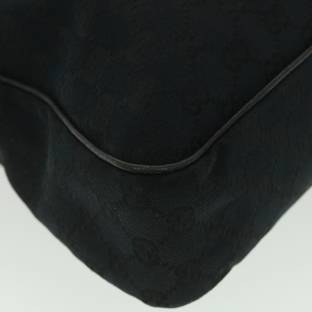 GUCCI GG Canvas Shoulder Bag Black 131211 yk6108