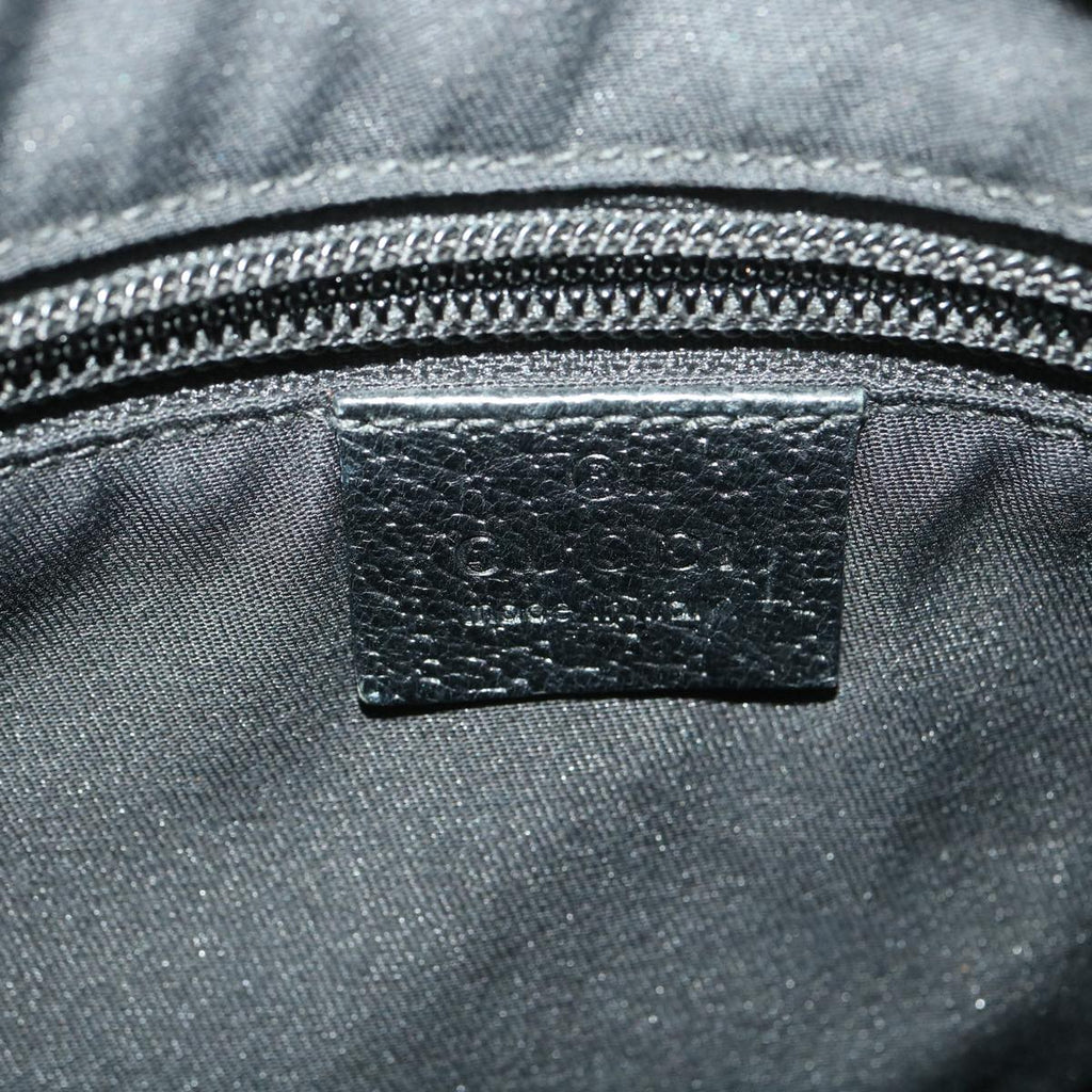 GUCCI GG Canvas Shoulder Bag Black 131211 yk6108