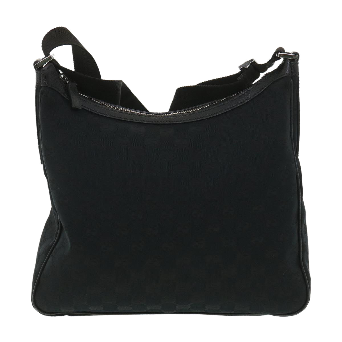 GUCCI GG Canvas Shoulder Bag Black 131211 yk6108