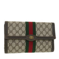 GUCCI GG Canvas Web Sherry Line Clutch Bag Beige Red Green 41.014 yk6142B