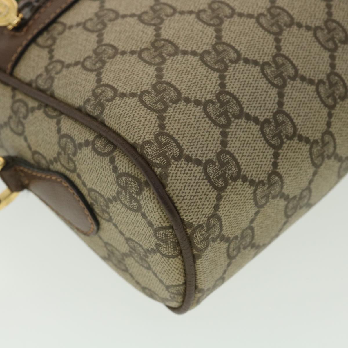 GUCCI GG Canvas Web Sherry Line Shoulder Bag Red Beige Green 001.56 yk6153B
