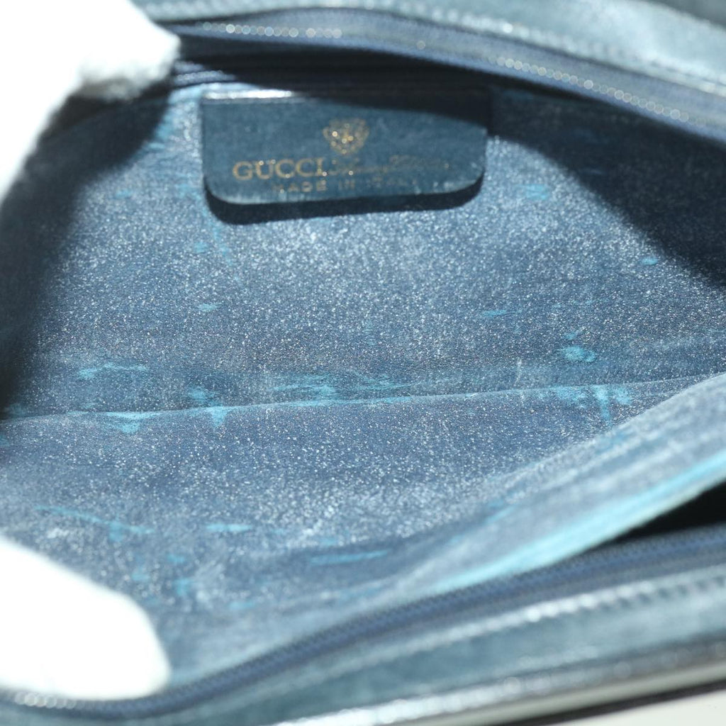 GUCCI GG Canvas Sherry Line Shoulder Bag PVC Leather Gray Red Navy yk6173B