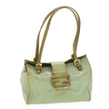 FENDI Zucchino Canvas Hand Bag Blue yk6199B