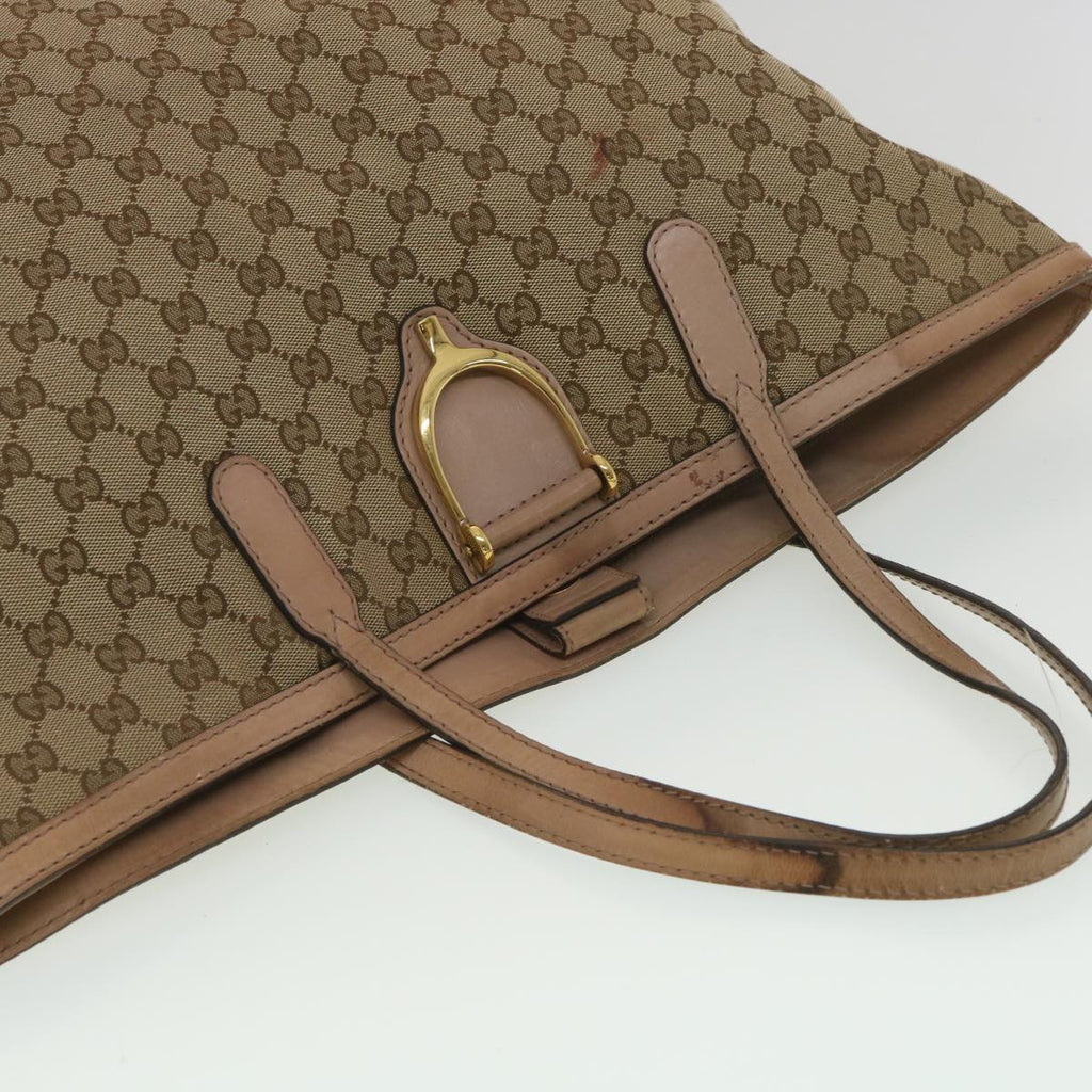 GUCCI GG Canvas Tote Bag Beige 305585 yk6207B
