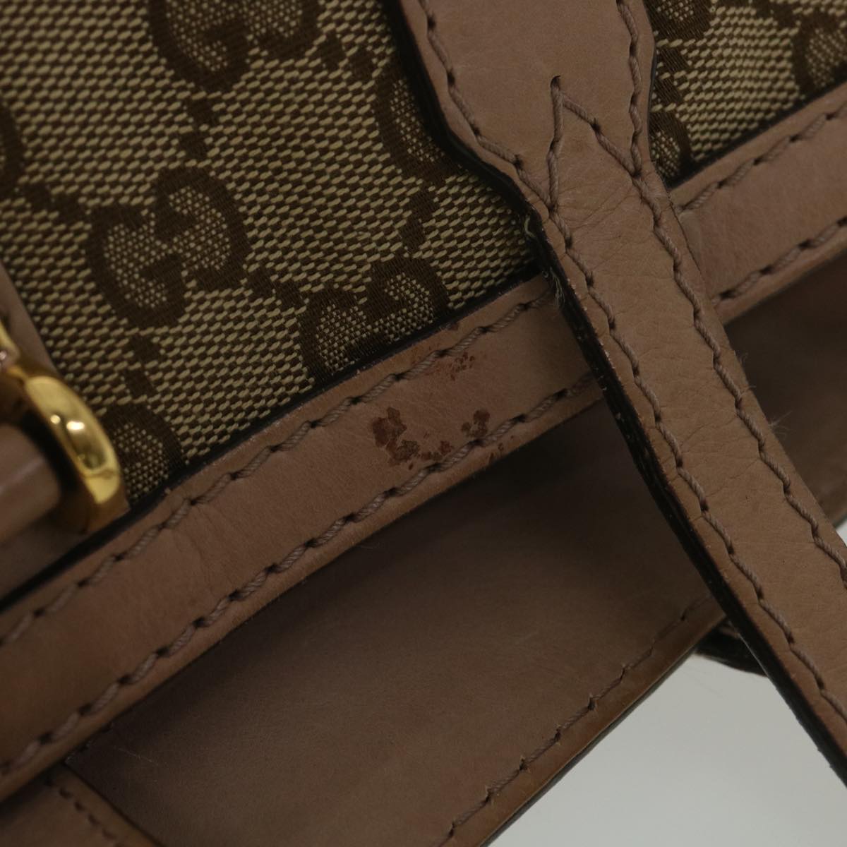 GUCCI GG Canvas Tote Bag Beige 305585 yk6207B