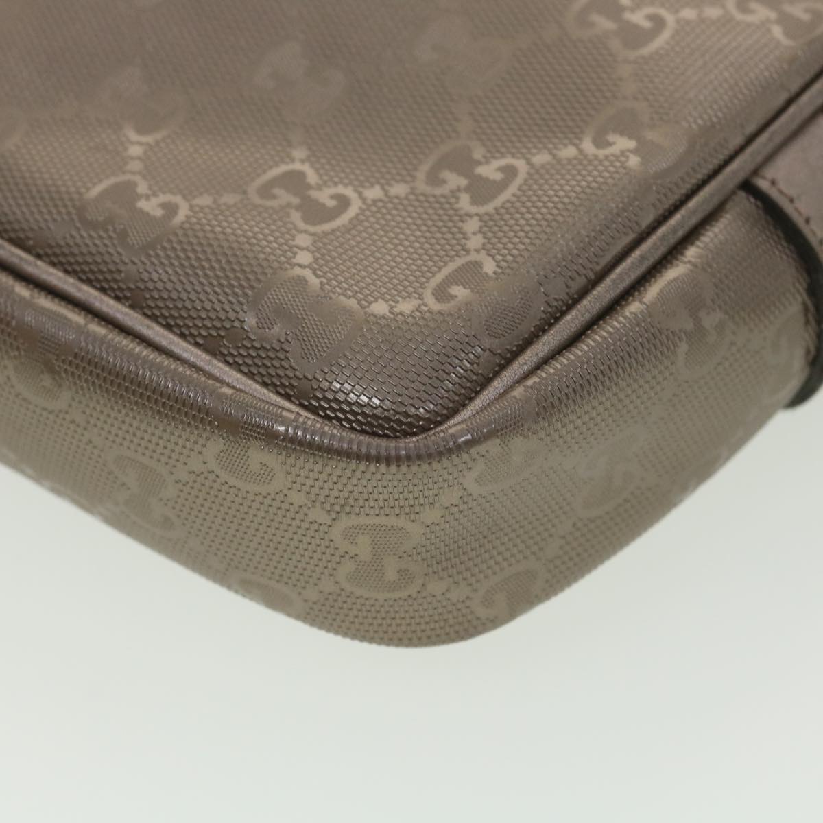 GUCCI GG Canvas Shoulder Bag Brown 201447 yk6269