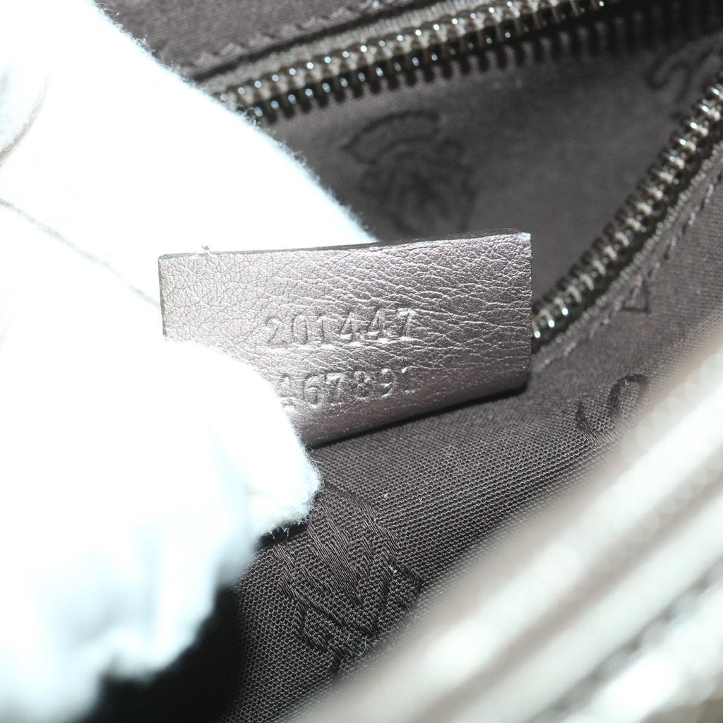 GUCCI GG Canvas Shoulder Bag Brown 201447 yk6269
