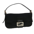 FENDI Mamma Baguette Shoulder Bag Nylon Black 2321.26424.099 yk6286