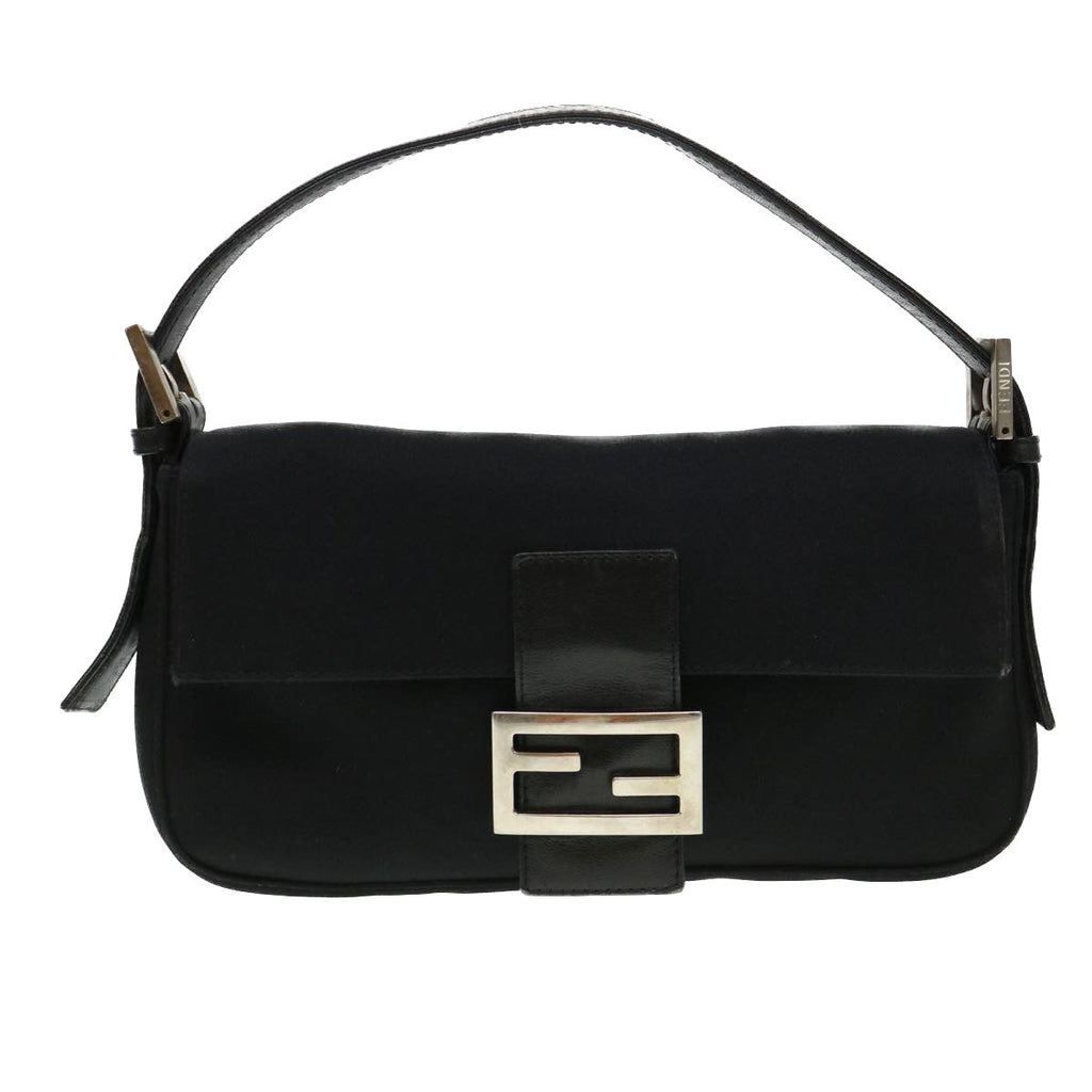 FENDI Mamma Baguette Shoulder Bag Nylon Black 2321.26424.099 yk6286