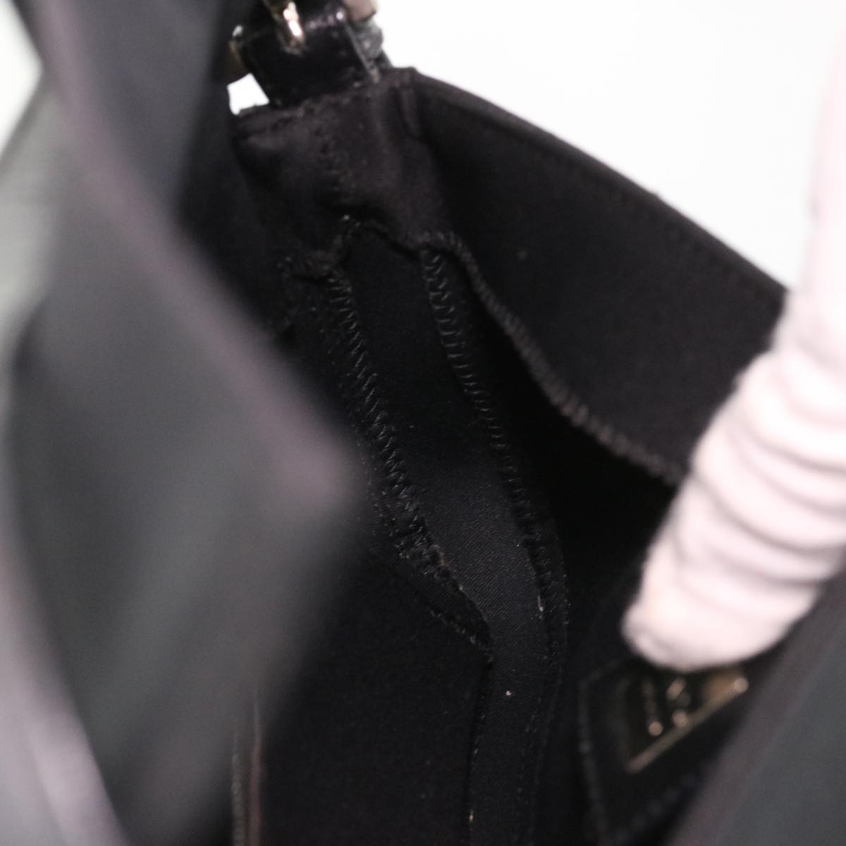 FENDI Mamma Baguette Shoulder Bag Nylon Black 2321.26424.099 yk6286