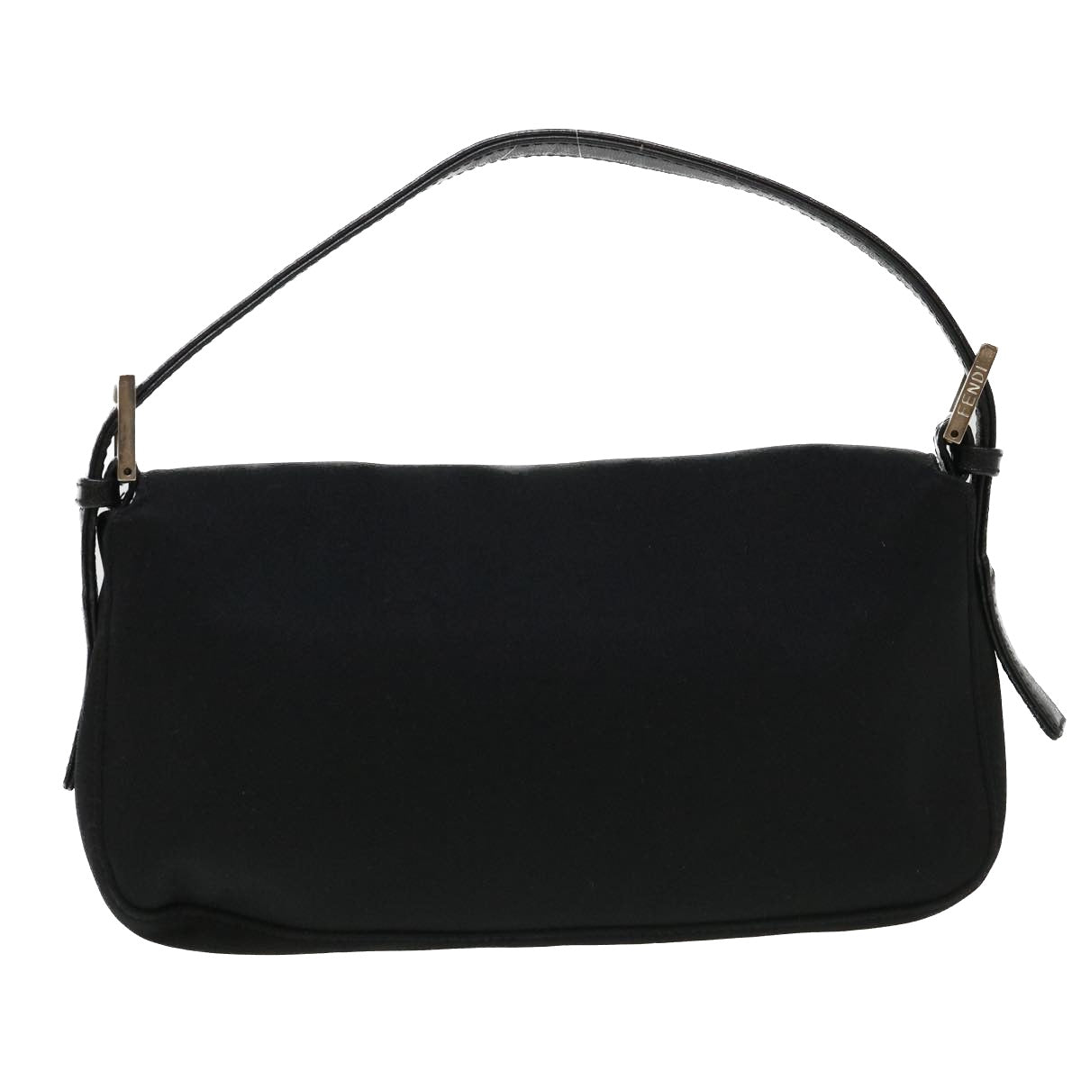 FENDI Mamma Baguette Shoulder Bag Nylon Black 2321.26424.099 yk6286