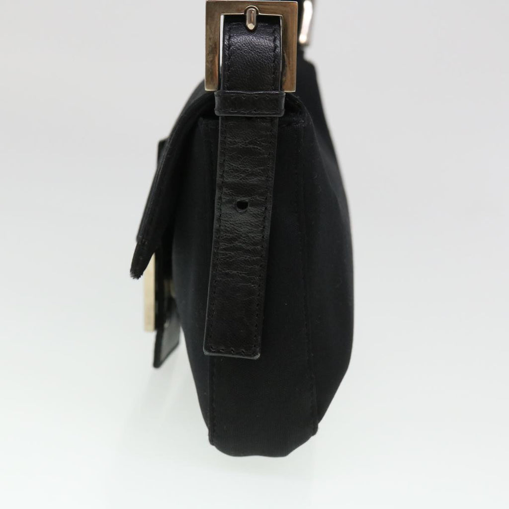 FENDI Mamma Baguette Shoulder Bag Nylon Black 2321.26424.099 yk6286