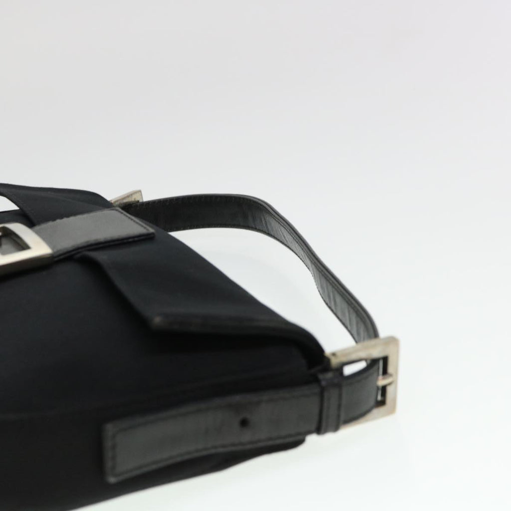 FENDI Mamma Baguette Shoulder Bag Nylon Black 2321.26424.099 yk6286