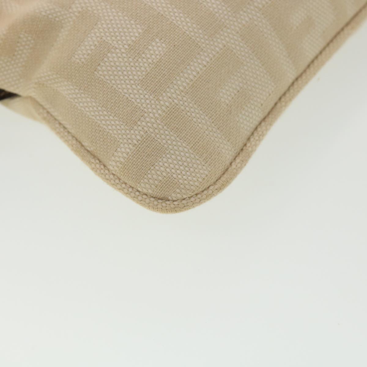 FENDI Zucca Canvas Mamma Baguette Shoulder Bag Beige yk6309